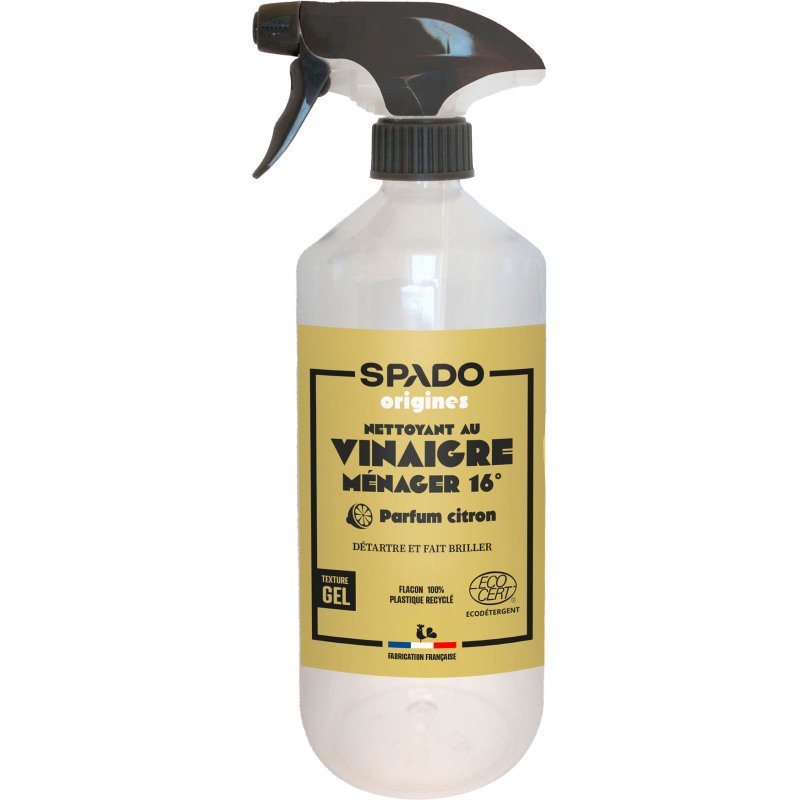 Vinaigre blanc en gel 16° Spado Origines Citron - Spray 750 ml