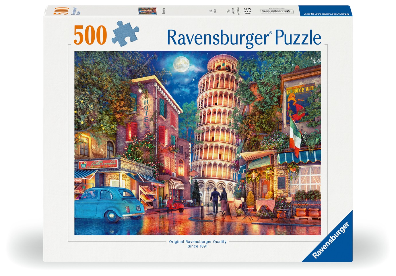 Ravensburger - Puslespil Streets Of Pisa 500 brikker