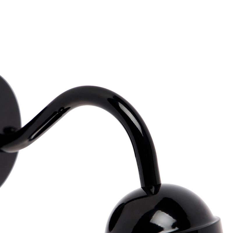 Moderne buitenwandlamp zwart IP44 - Kansas
