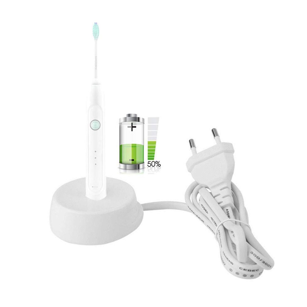Induktive Ladestation für Elektrische Zahnbürsten mit EU Stecker 3.7V / 40mA (Oral-B / Braun) - Weiss