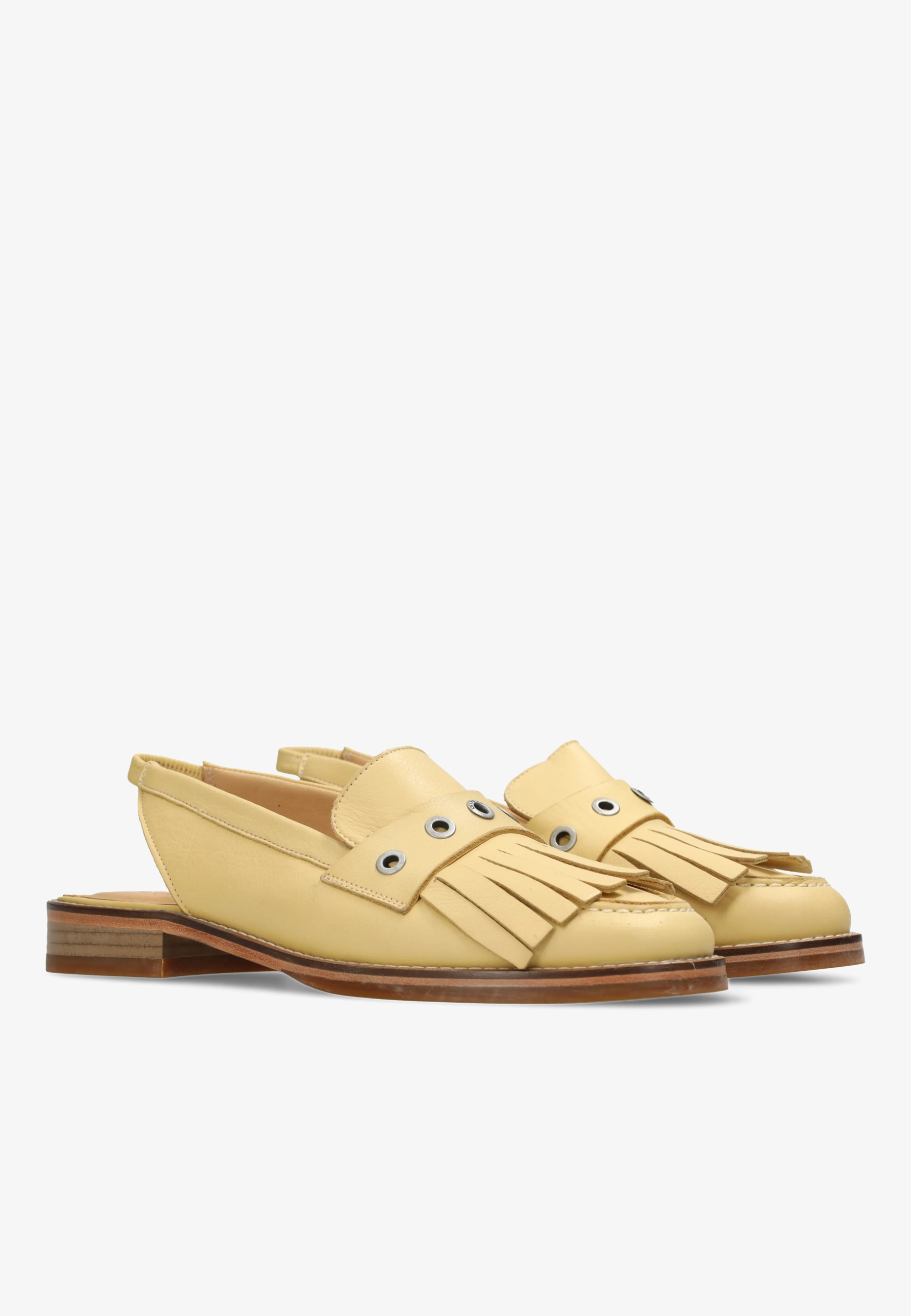 FES SLINGBACK Leather Pastel Yellow