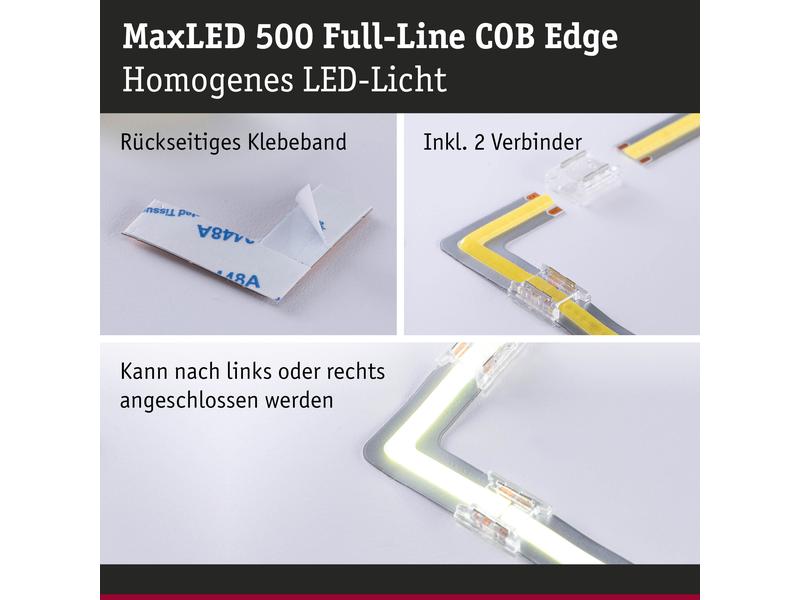 Paulmann MaxLED 500 LED Strip Full-Line COB Edge 90° 0m 0.3W 833 lm/m 800LEDs/m 2700K
