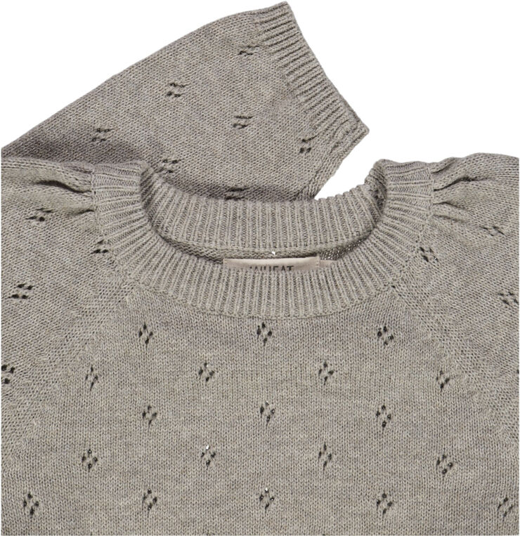 Wheat Strik Pullover Mira Warm grey melange