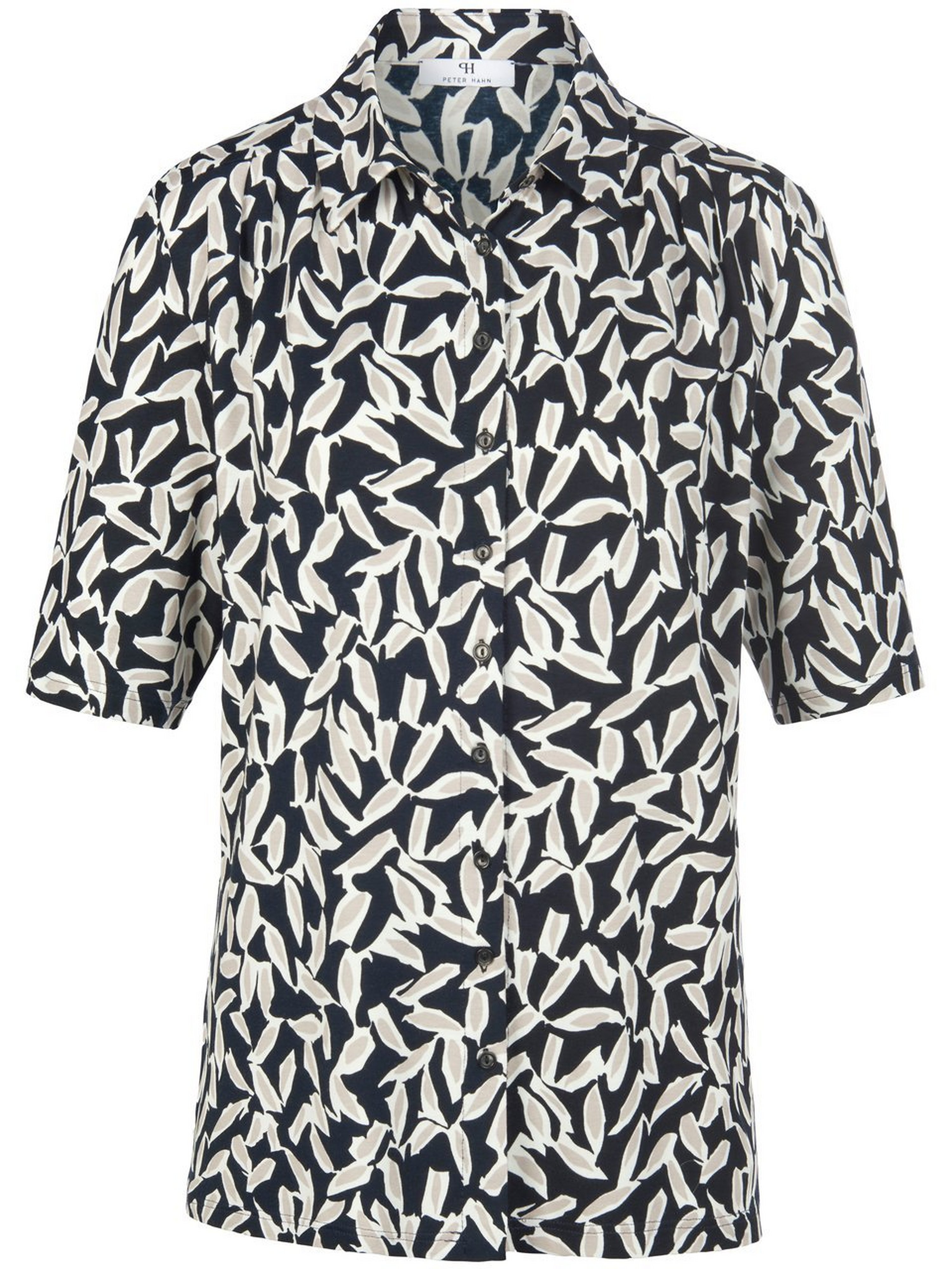 Jersey-Bluse mit langem 1/2-Arm