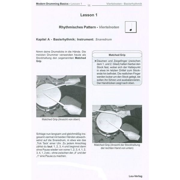 Leu Verlag D.Stein Modern Drumming Basics