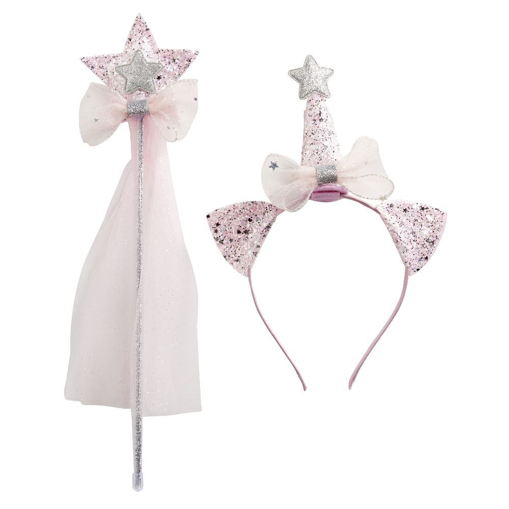 Kit princesse licorne serre-tête et baguette