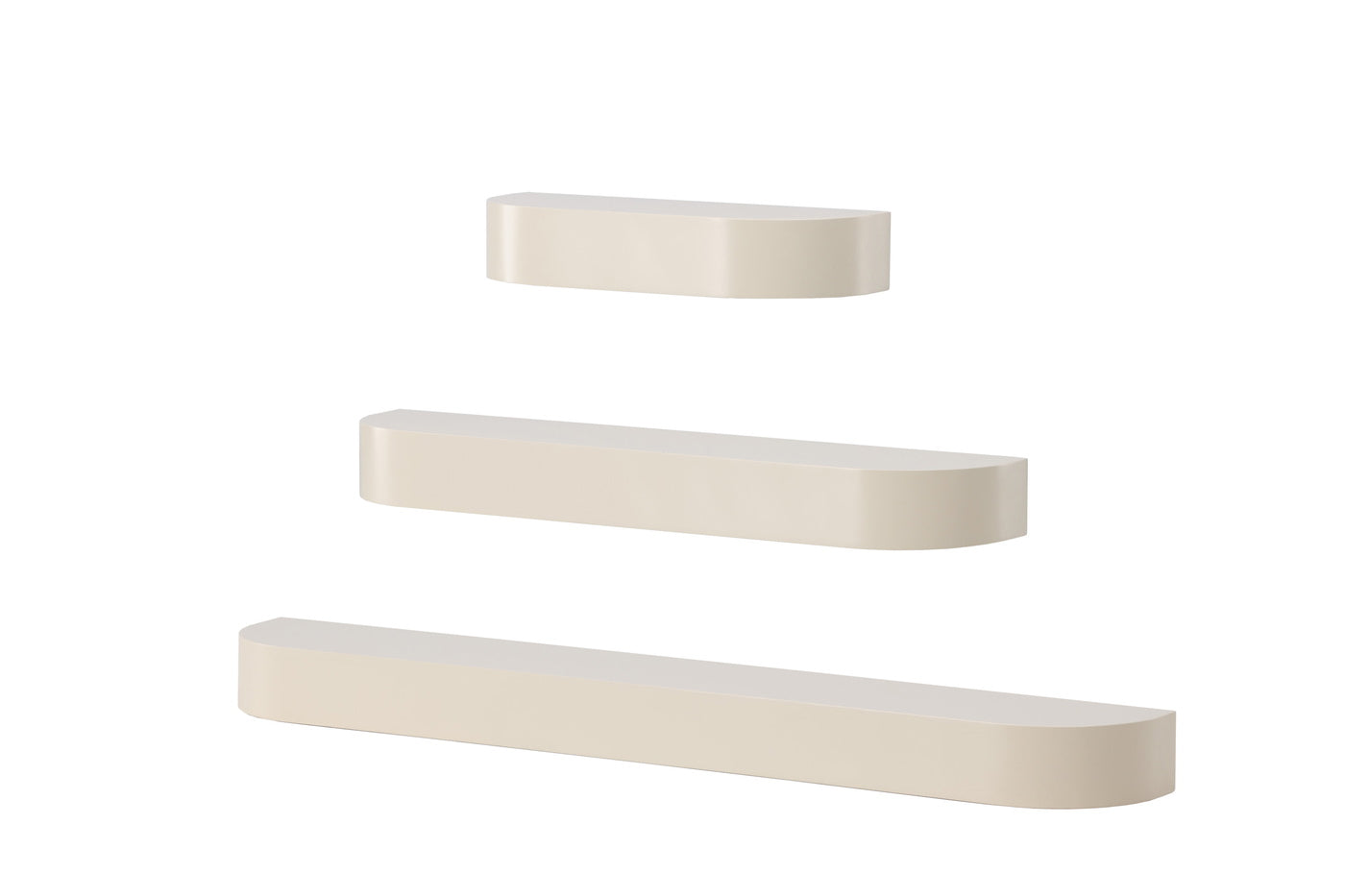 FjÃ´rd - Wandplanken Set van 3 - Beige - Glow