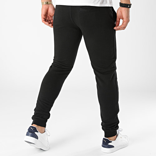 Pantalon Jogging Leaf Logo Noir Blanc