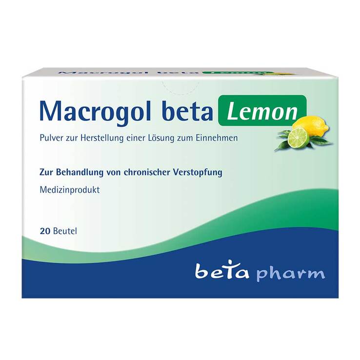Macrogol beta Lemon Pulver , 20 St