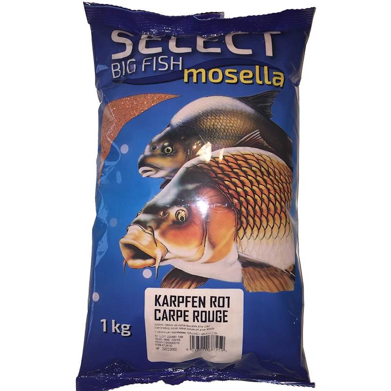 Amorce Mosella Select Carpes Rouge - 1Kg