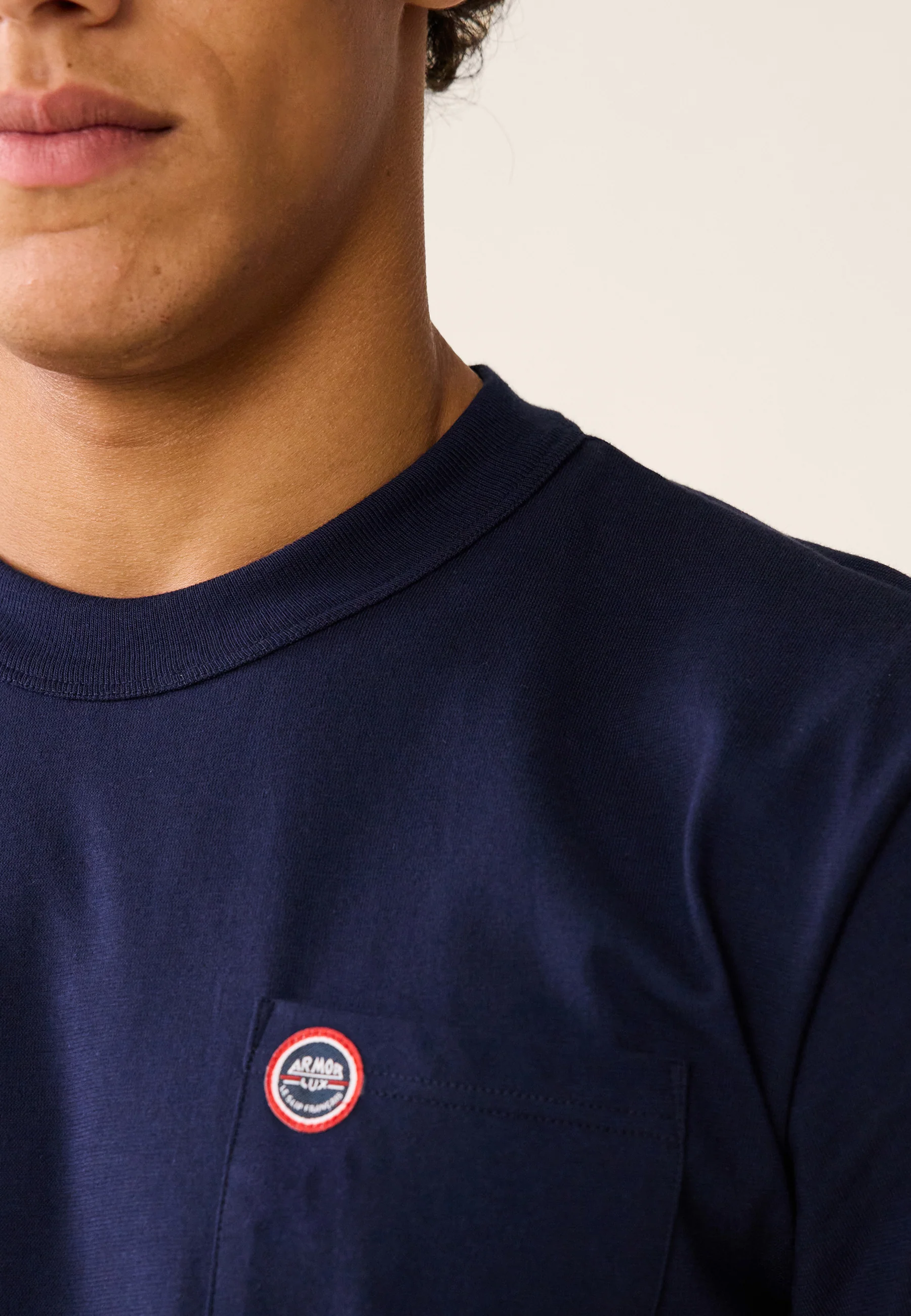 T-shirt LSF x Armor Lux-Eckmuhl Marine