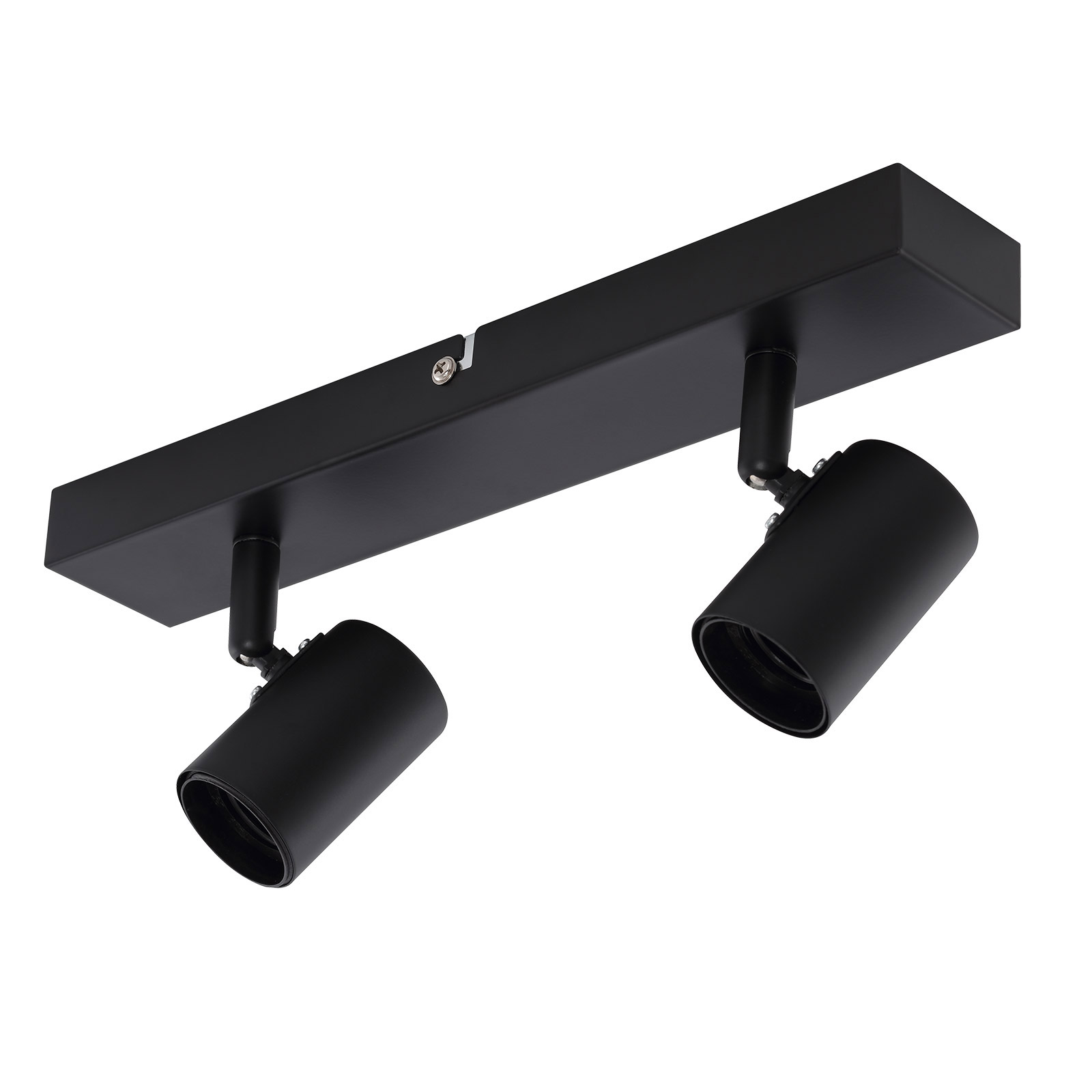 LAMPURA Spotbalken - schwarz - Metall - 2-flammig