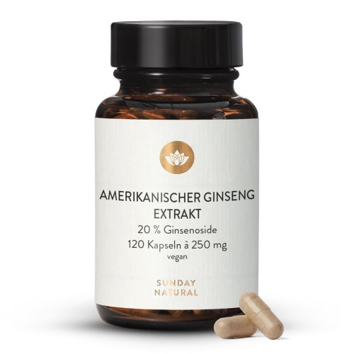 Sunday Natural Products  Amerikanischer Ginseng 20%