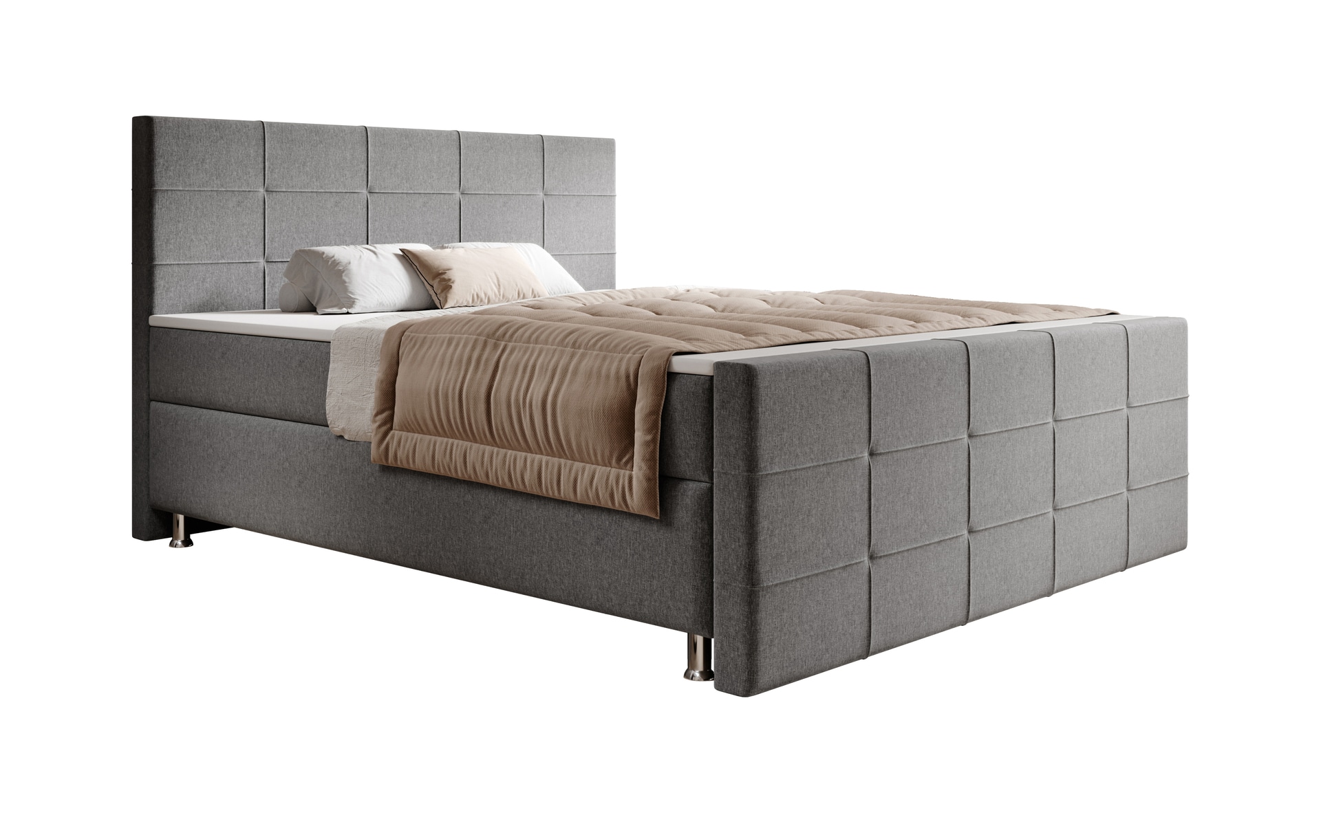 Boxspringbett Florenz 180 x 200 cm anthrazit