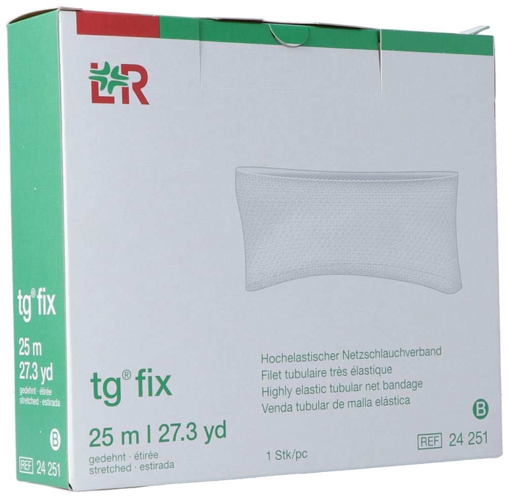 TG fix hochelastischer Netzschlauchverband<br>1 Stück, 25m B, für Extremitäten klein (mehrere Finger/Hand/Fuss)