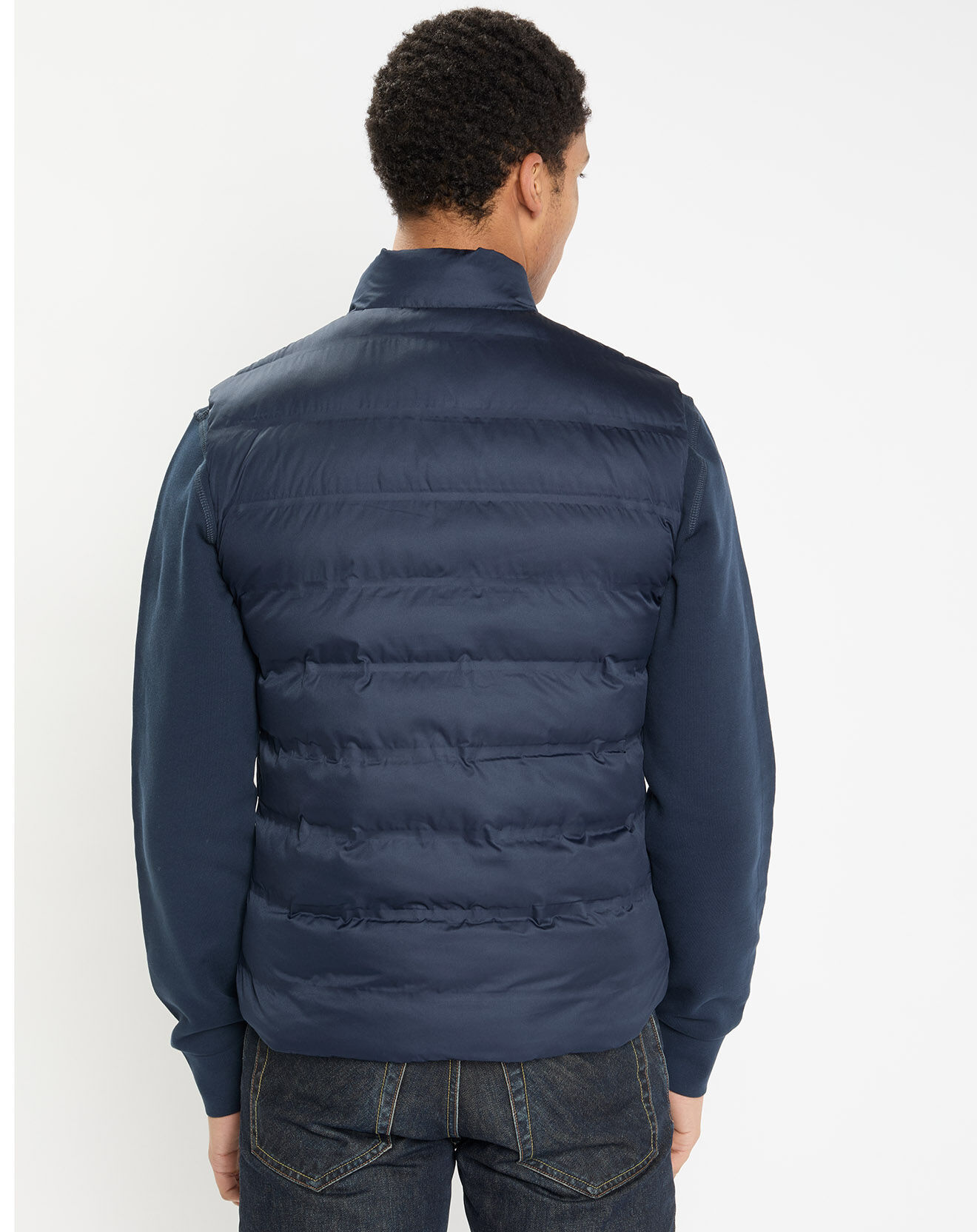 Hackett London Doudoune sans manches bleu marine