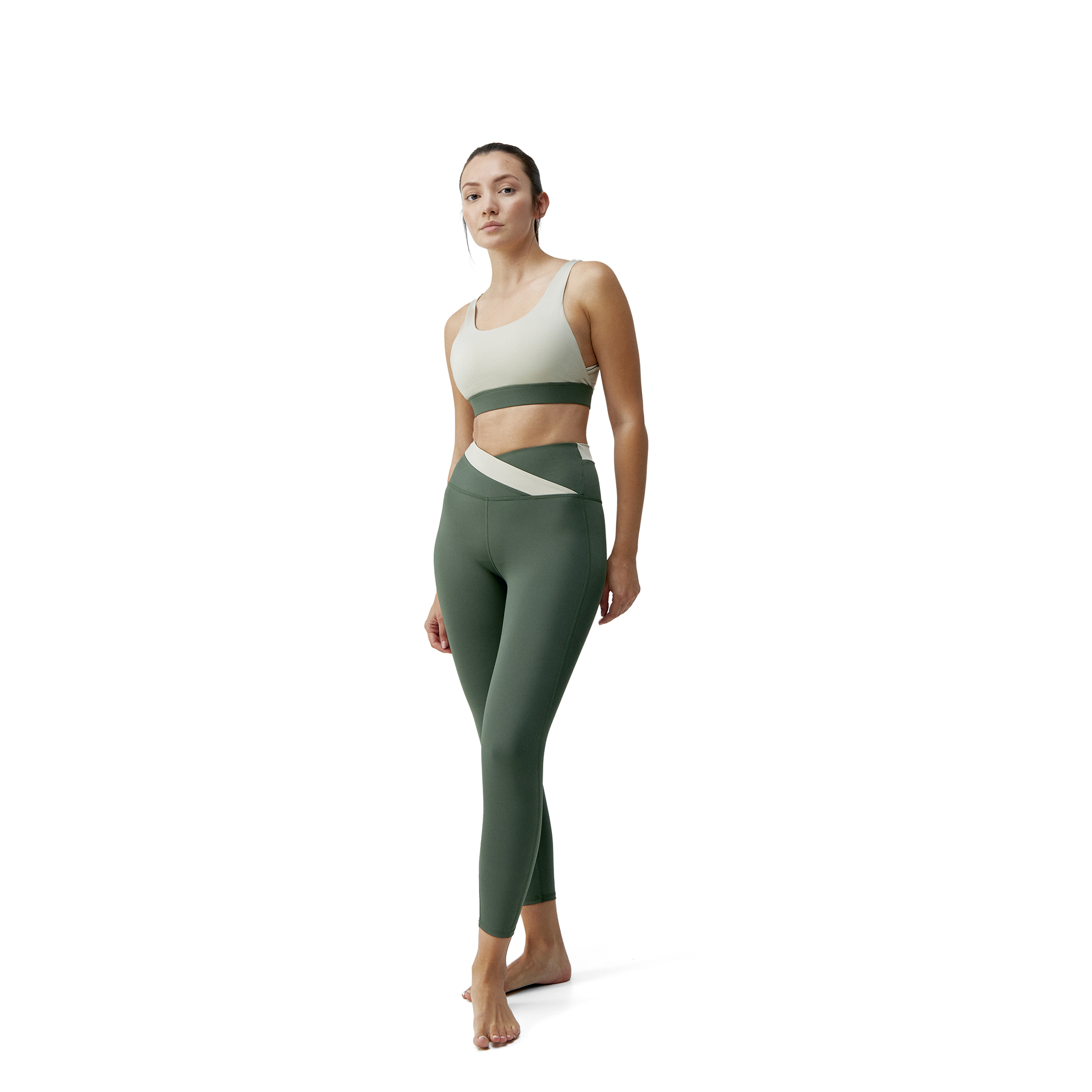 DUO - Legging avec ceinture croisée duo | Vert