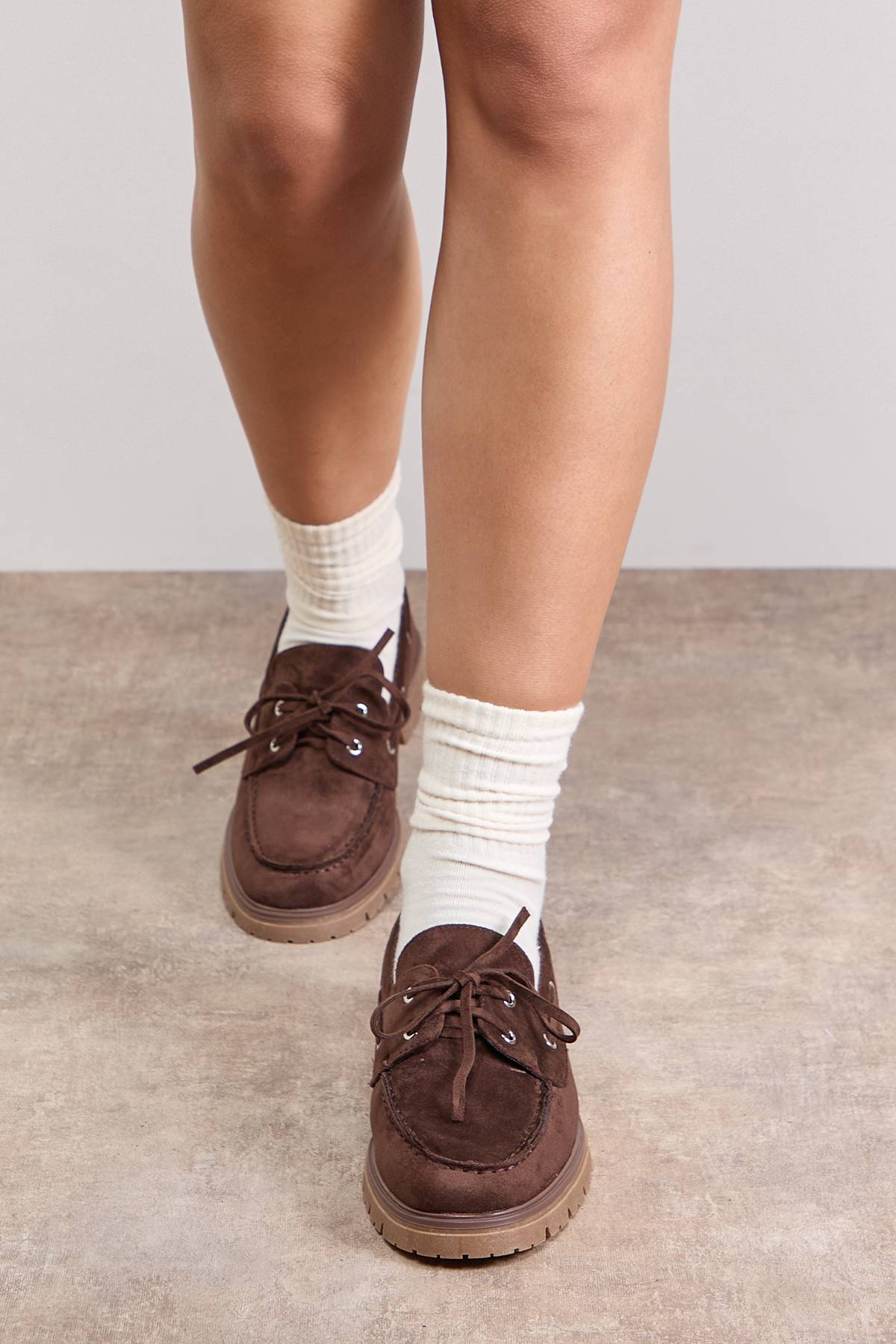 Oasis Chaussures Bateau Claire en synthétique à Semelle Épaisse