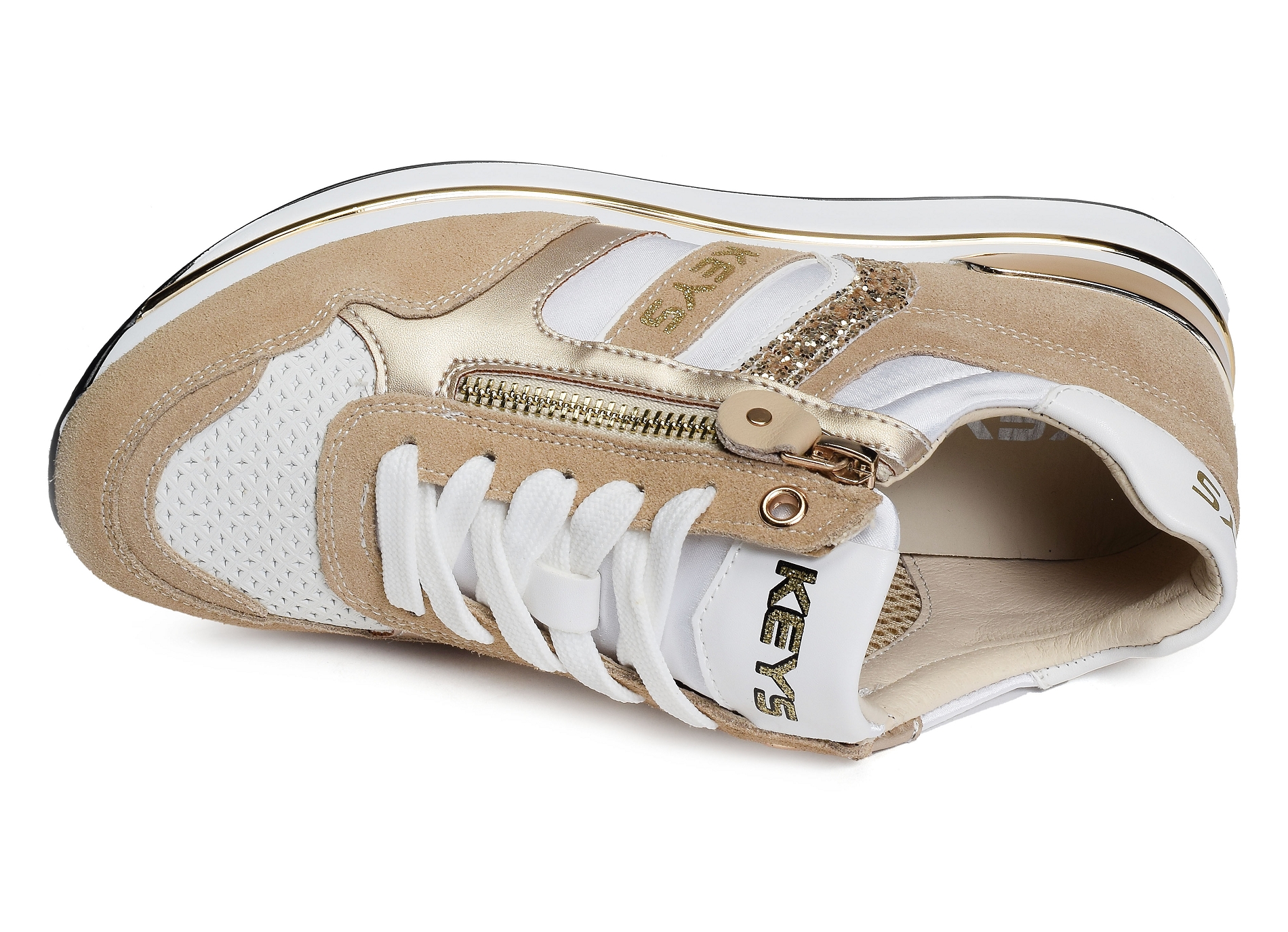 Flange beige blanc