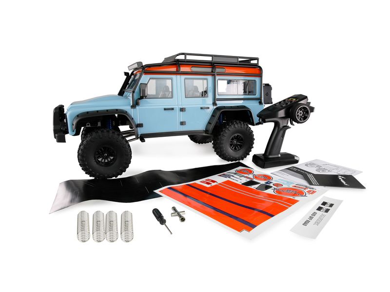 Amewi Scale Crawler ALLRock H8, Blau/Orange ARTR, 1:8 High-Class-Crawler im Massstab 1:8