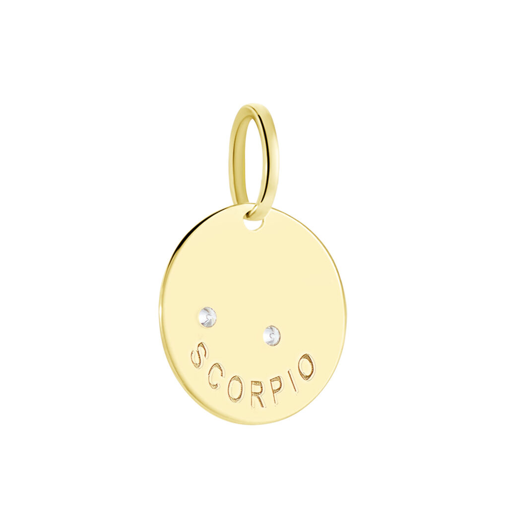 Pendentif Or Jaune Astraea Oxyde De Zirconium