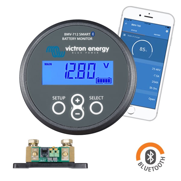 Contrôleur de batterie haute précision bluetooth Victron BMV-712