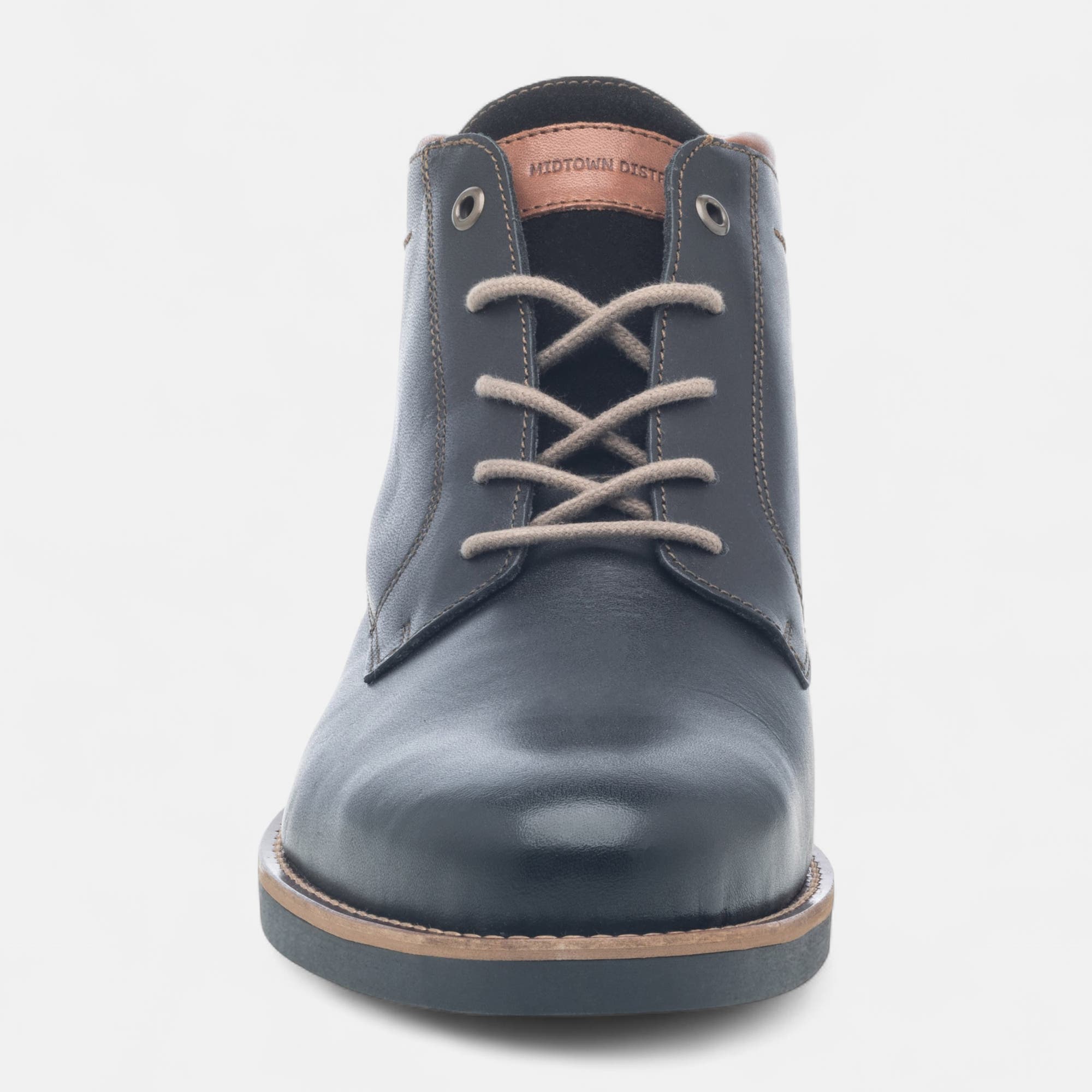 Boots Homme en cuir noir