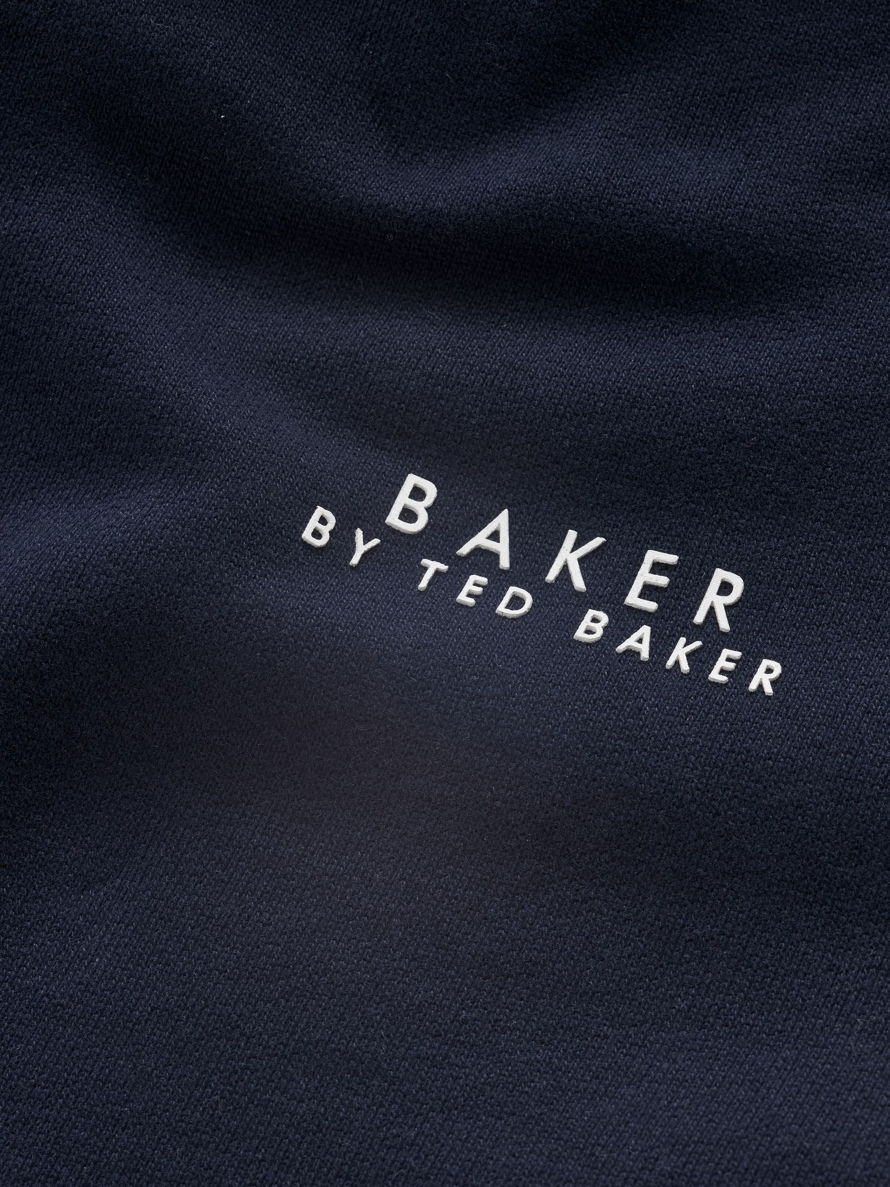 Marineblauw - Baker by Ted Baker set van 100% katoenen hoodie met doorlopende ritssluiting en joggingbroek