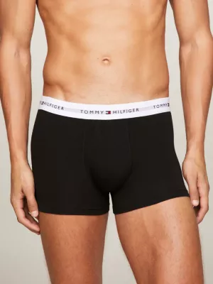 Conjunto com 3 Cuecas Boxer com Cós Elástico e Logo Essencial