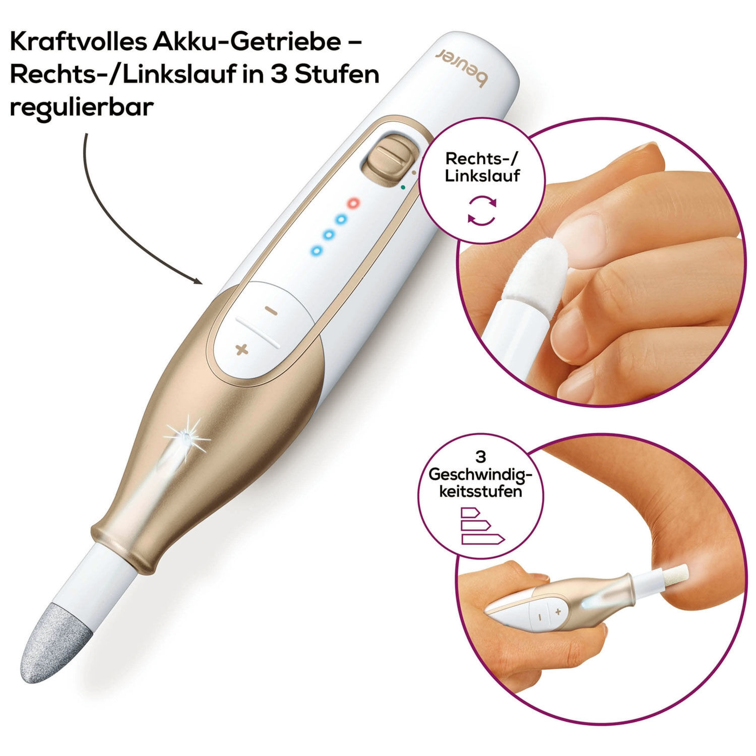 Beurer Manicure- und Pedicureset mit Akku