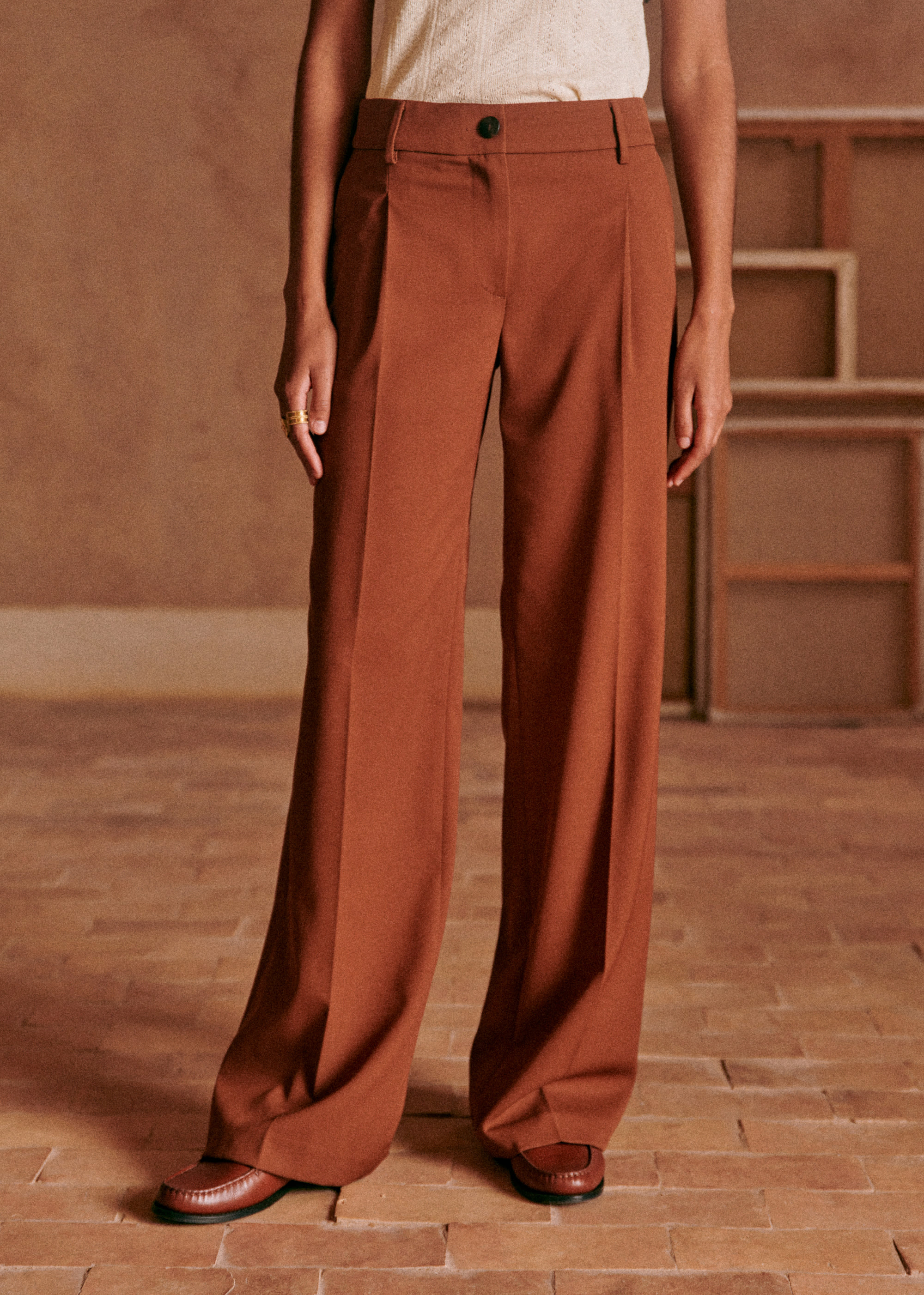 Pantalon Giacomo - Terre - E-SHOP/BAS Pantalons 5905583