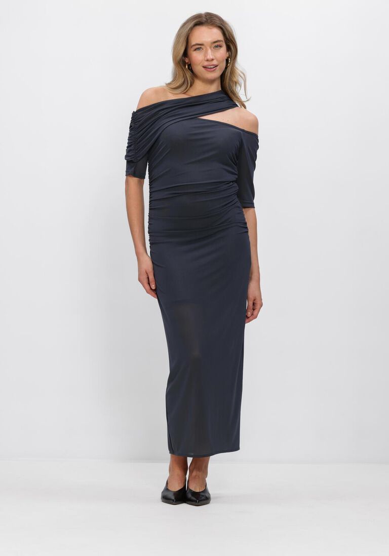zwarte copenhagen muse maxi jurk cmmejse-dress
