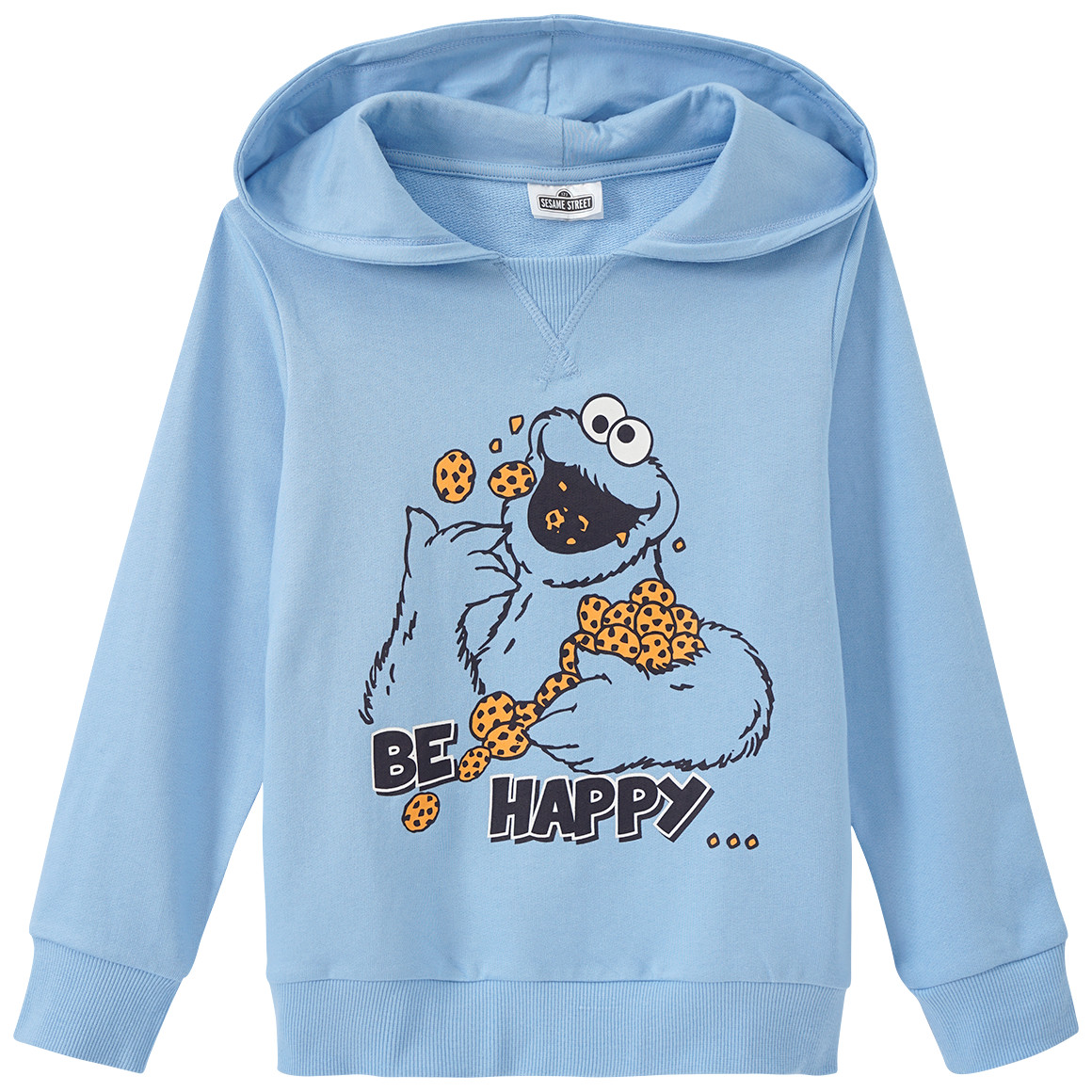 Topolino Sesamstraße Hoodie mit Print hellblau