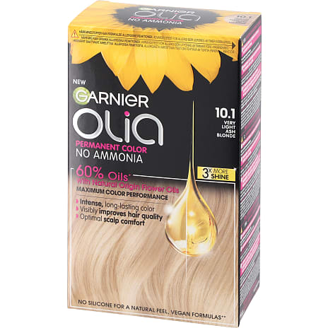 Permanent hårfarve 10.1 Very Light Ash Blond m. blomsterolie u. ammoniak
