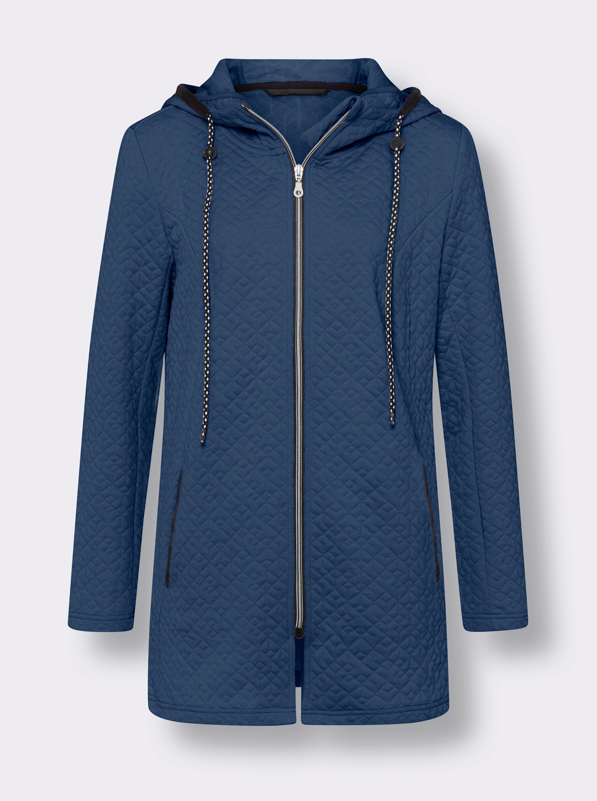 Jacke aus gestepptem Jersey-Jacquard