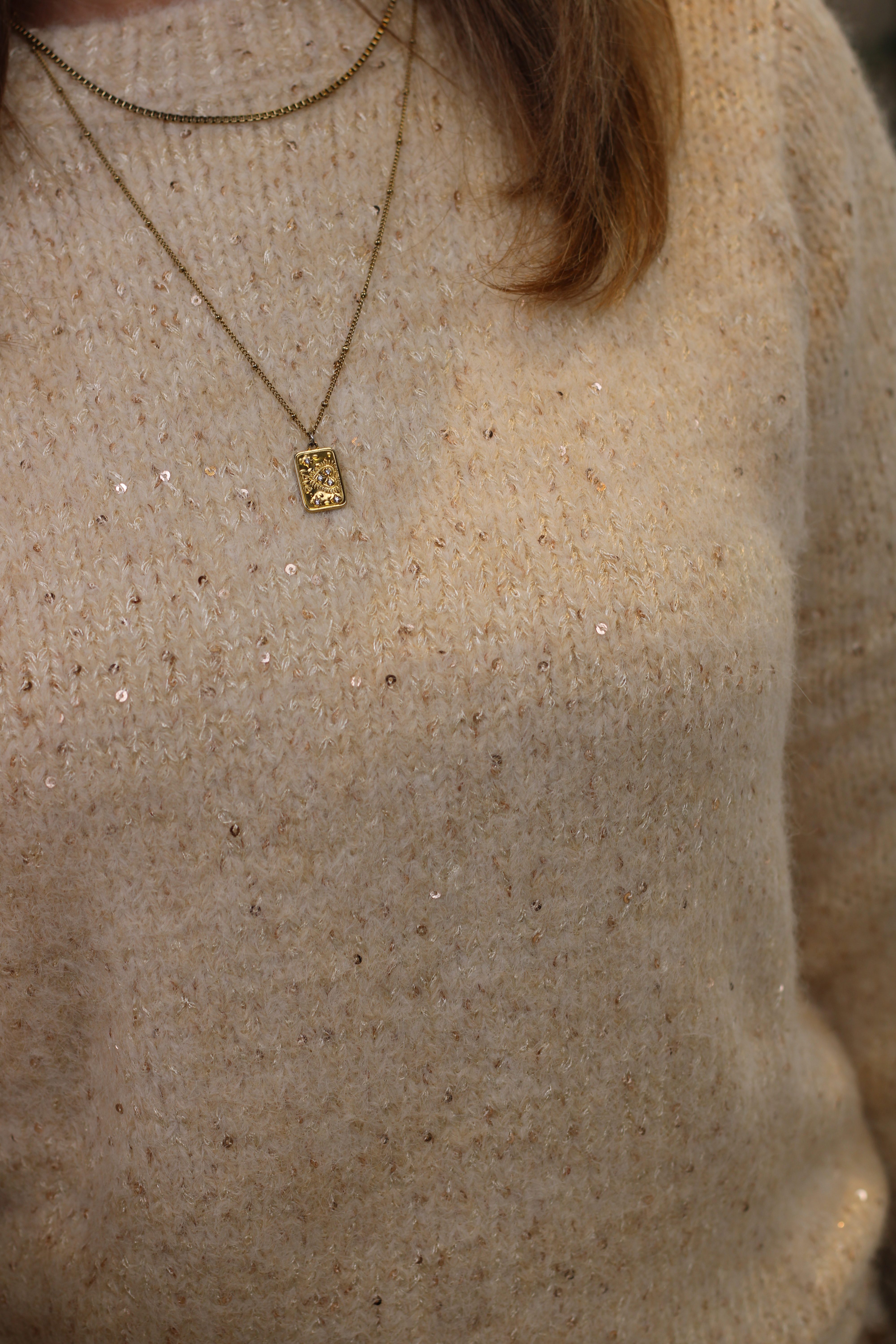 Culture - Priscilla Knitted Pullover - Whitecap