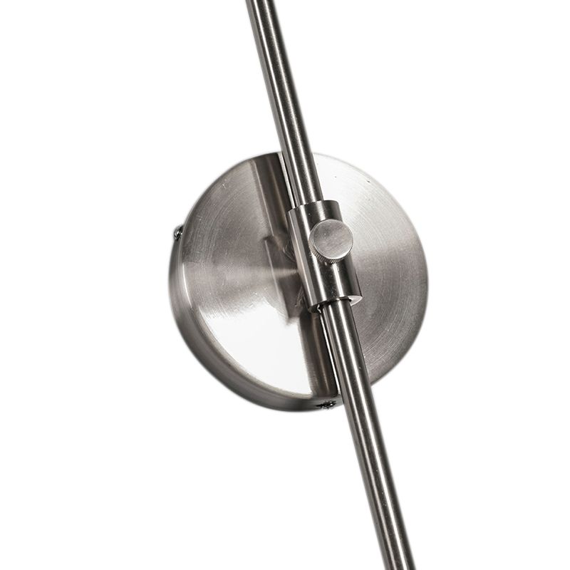 Wandbooglamp staal met kap groen 35/35/20 verstelbaar