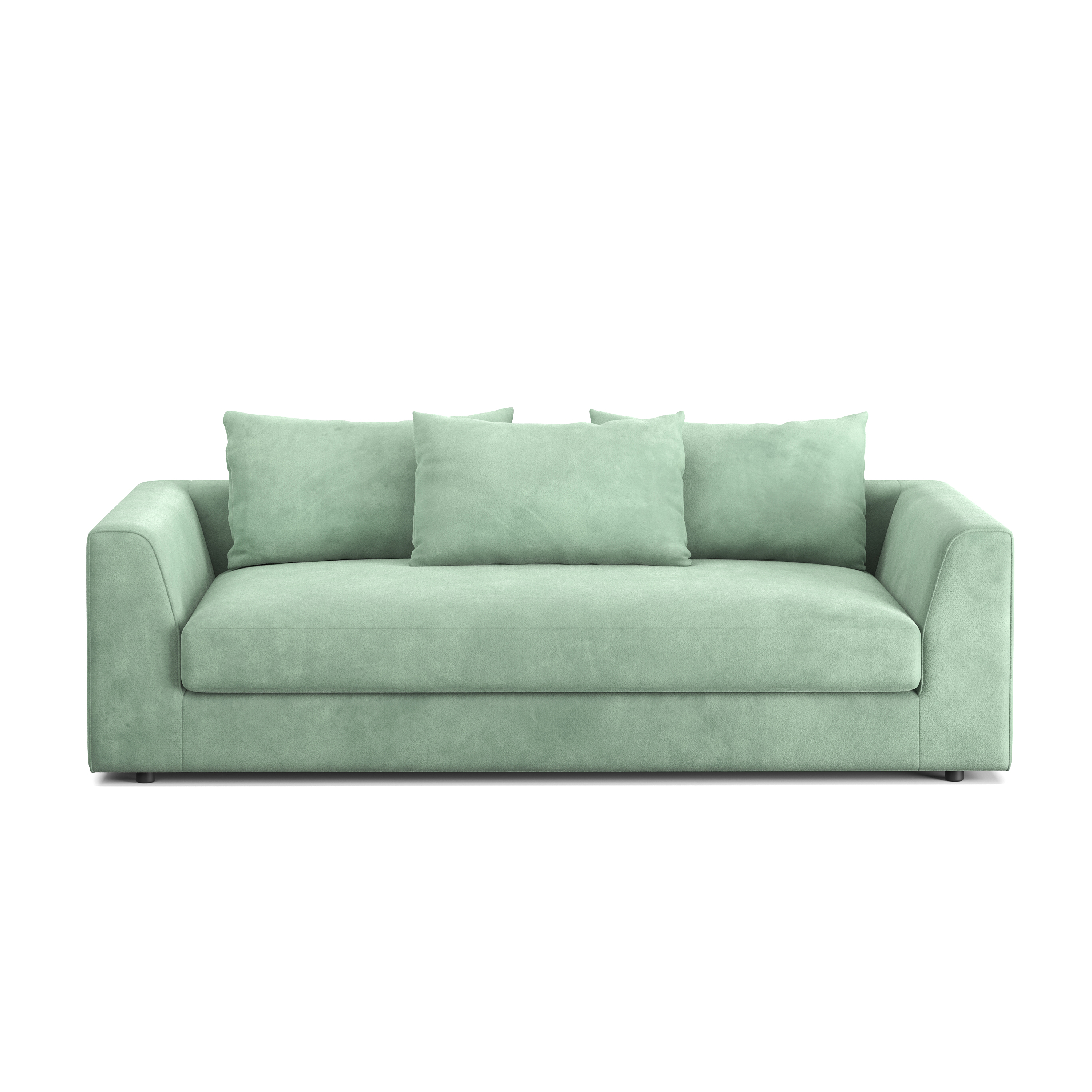 Bigsofa Samt ABBY hellgrün