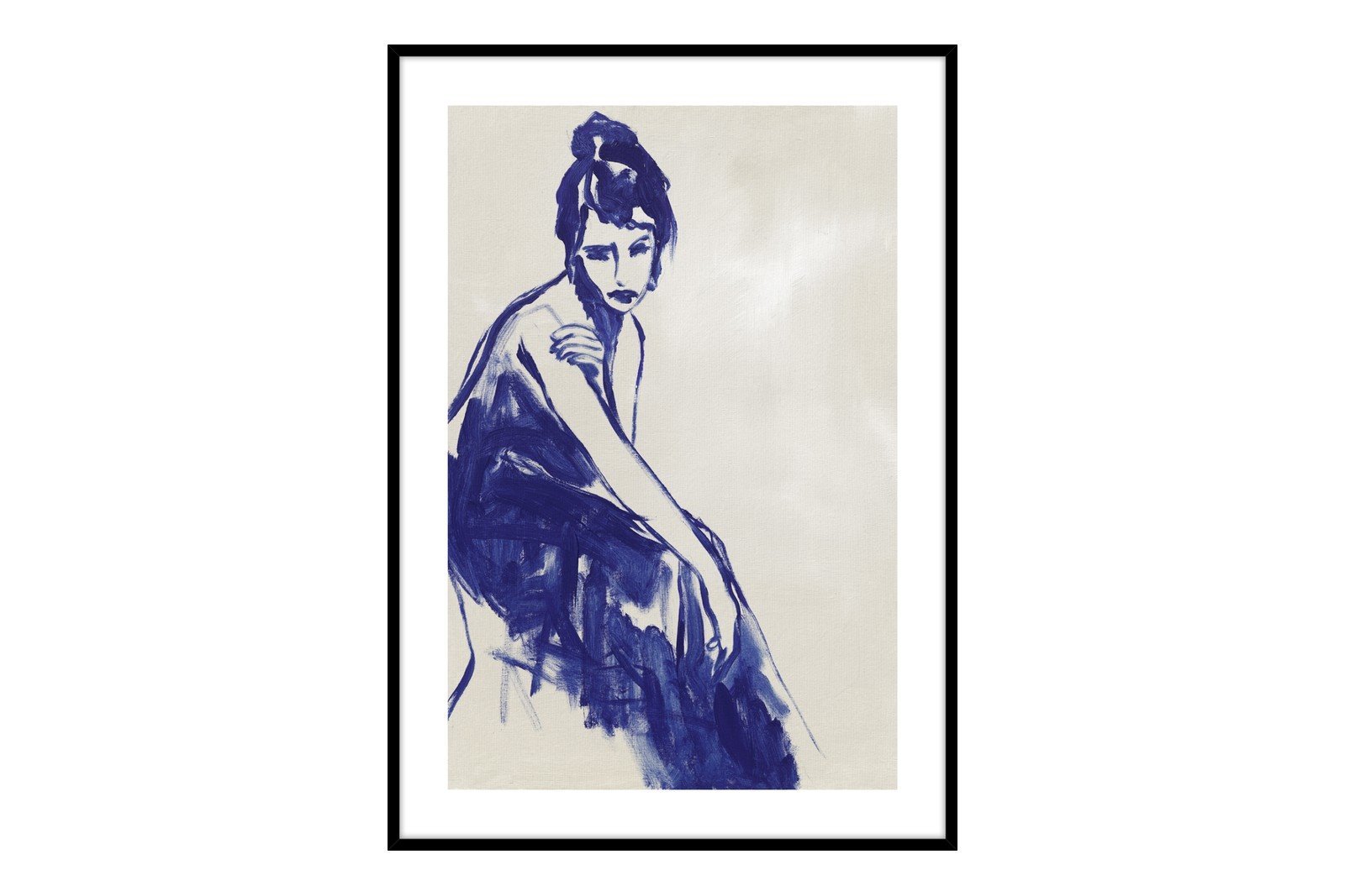 Just A Little While 70x100 cm Black Frame