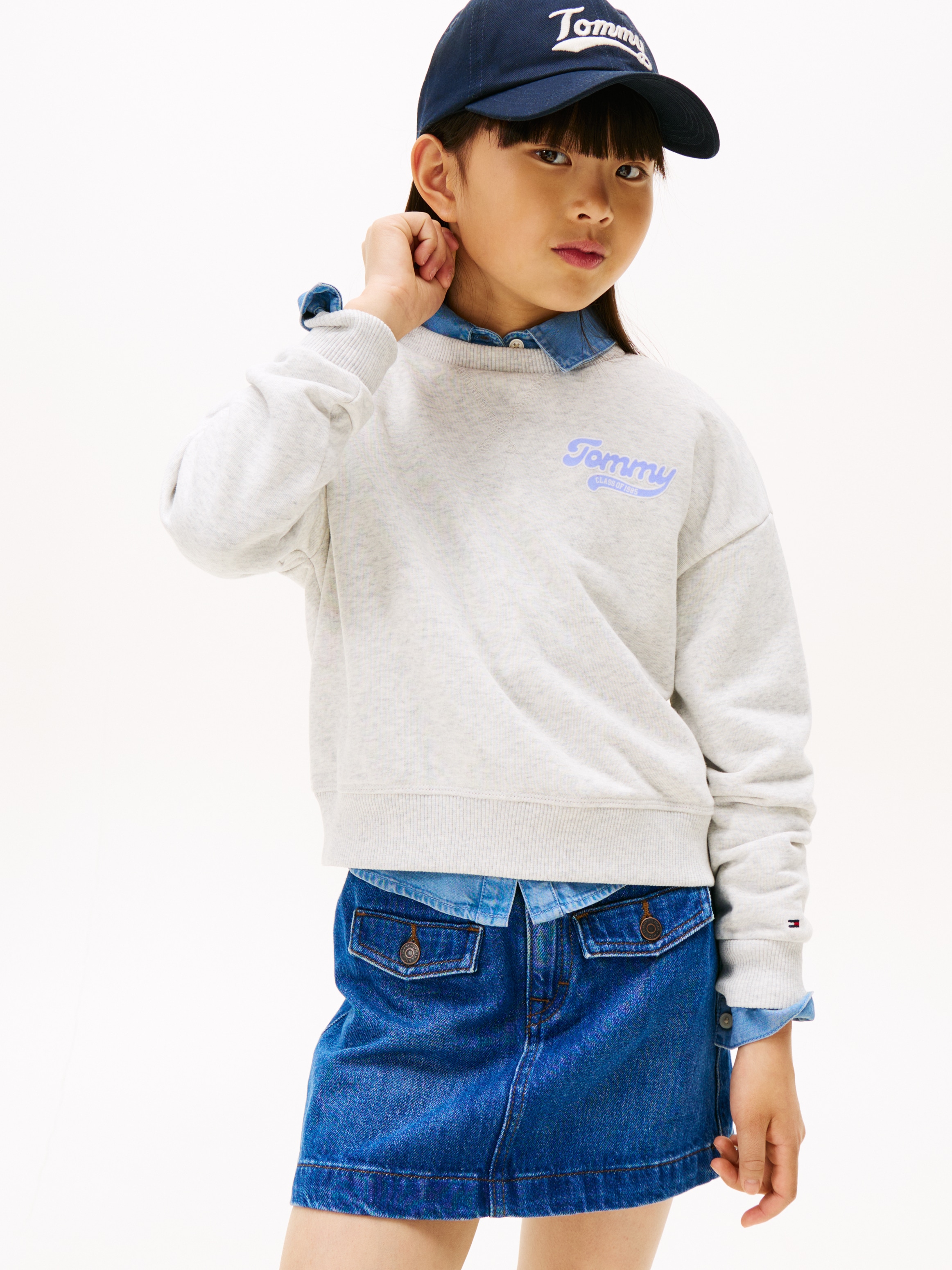 Tommy Hilfiger Sweatshirt »TOMMY FLOCK SWEATSHIRT«, Kinder bis 16 Jahre