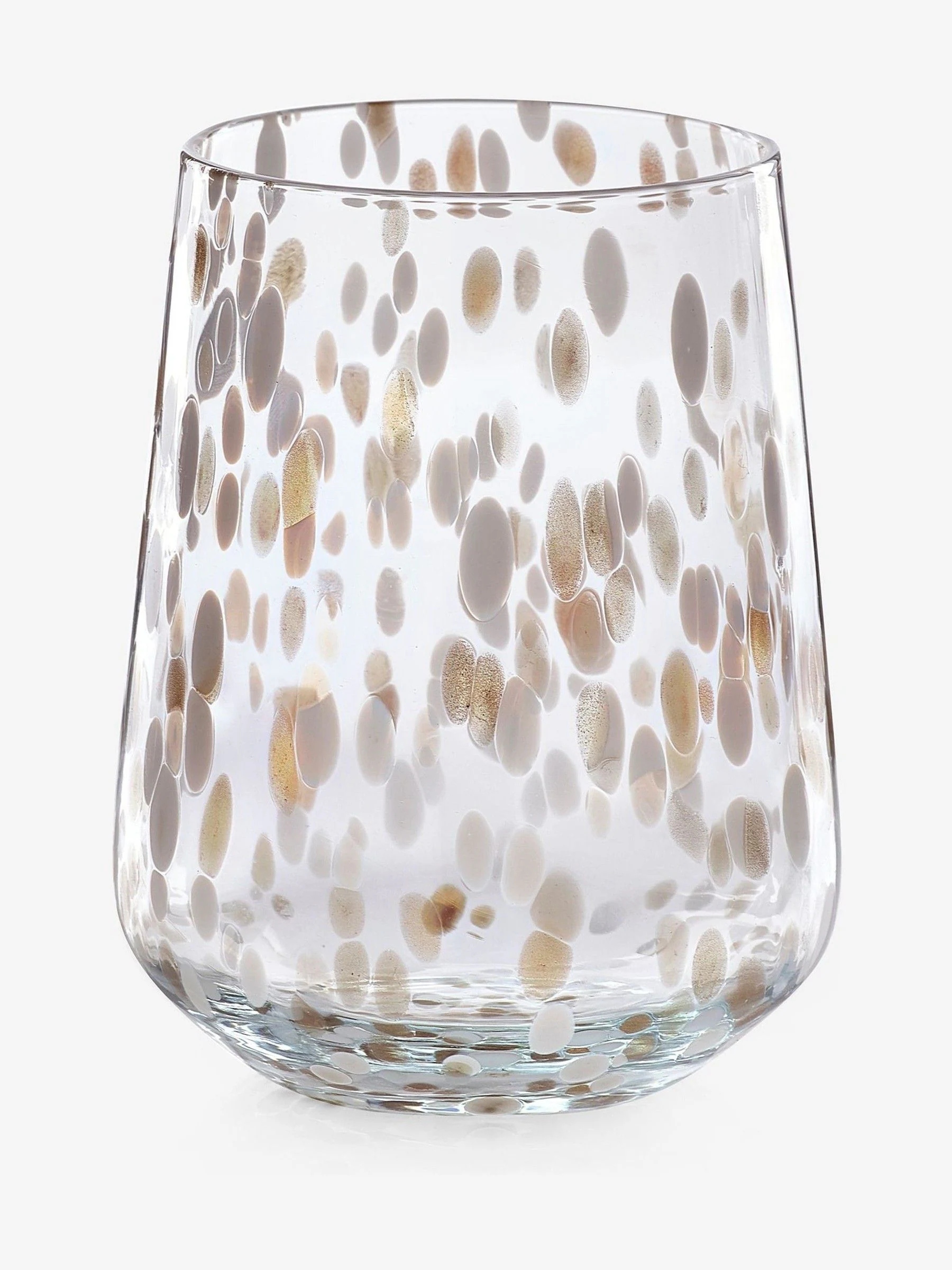 Set van 2 glazen met confettiprint