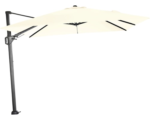 Zwevende parasol Sunset N+ Ø300 H 200 cm polyester 300g/m² ecru