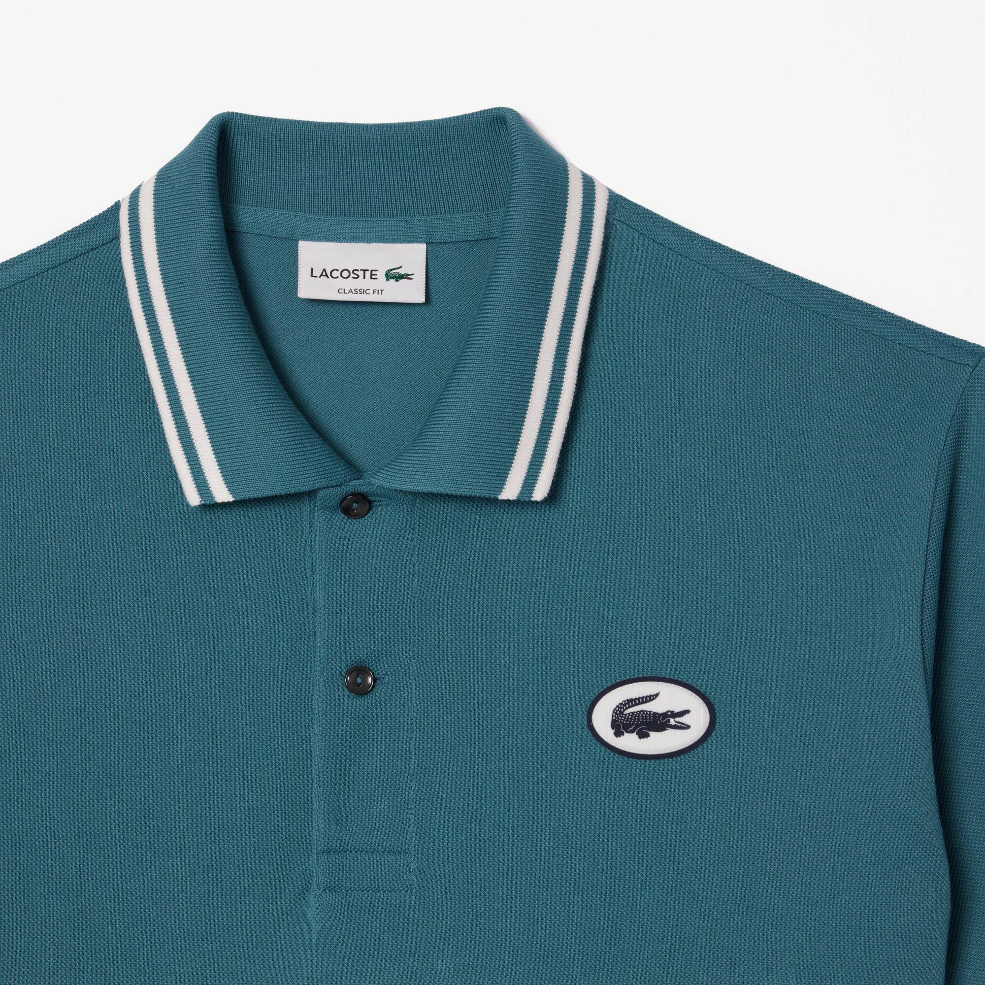 Originales L.12.12 Poloshirt mit Aufnäher Kurze Ärmel - Blau - Lacoste - Herren