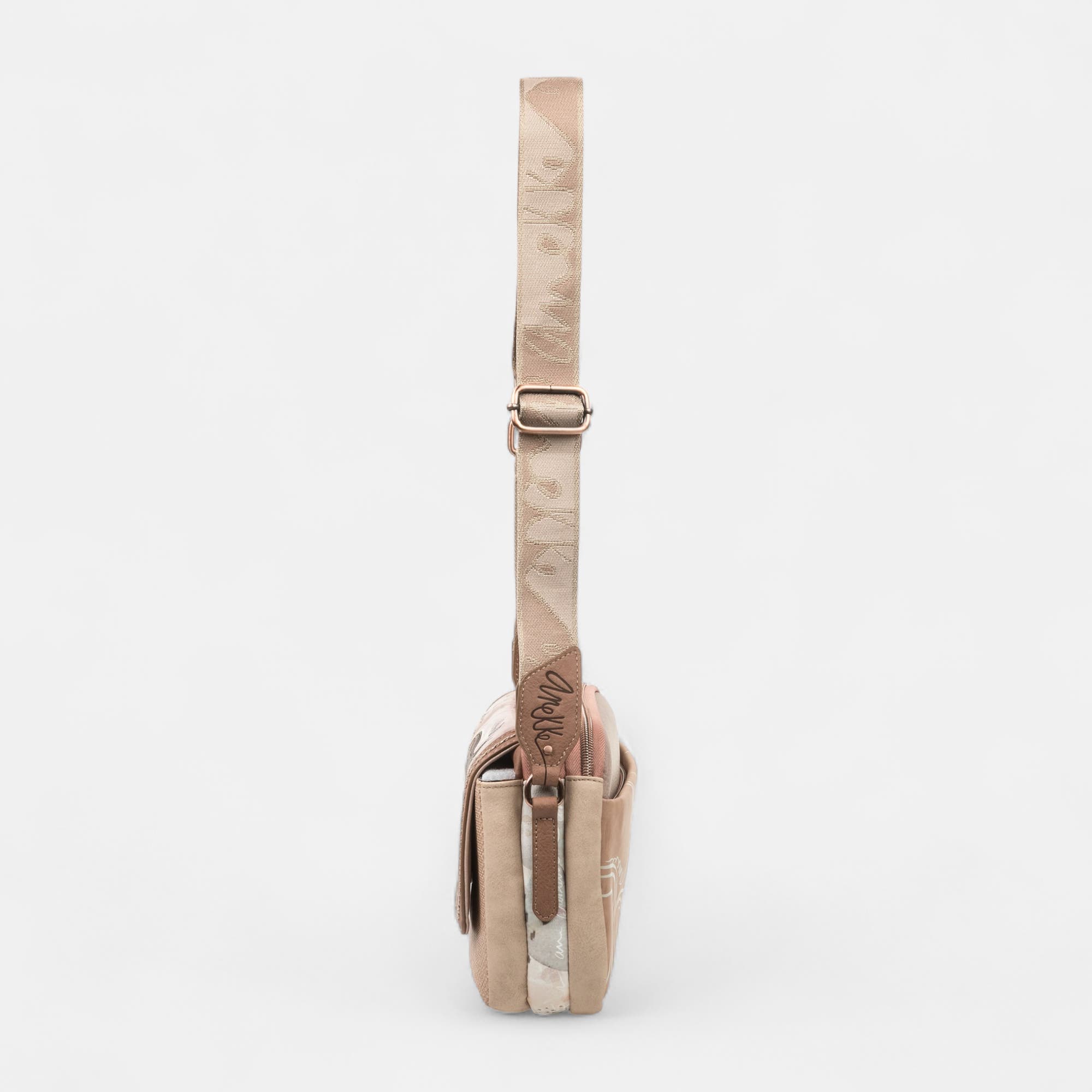 Sac bandoulière beige