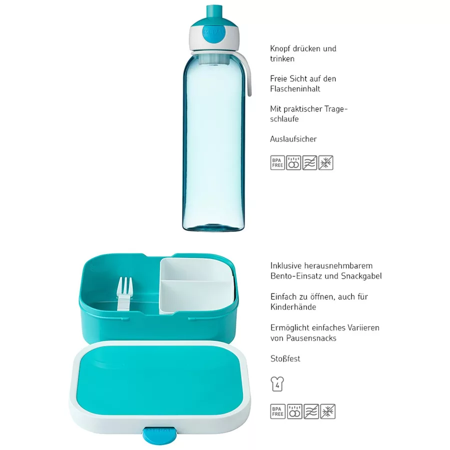 Mepal Pausenset Campus 2er Set blau