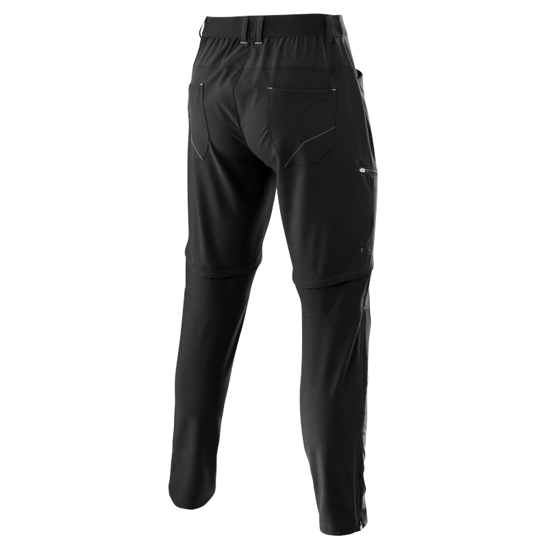 Löffler T-Zip Tapered Active Stretch Light zwarte heren outdoorbroek