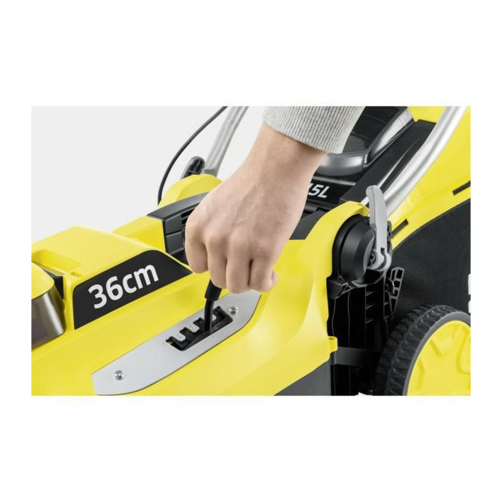 Tondeuse a batterie karcher lmo 18-36 - 36cm de coupe 18v - livrée avec chargeur et batterie