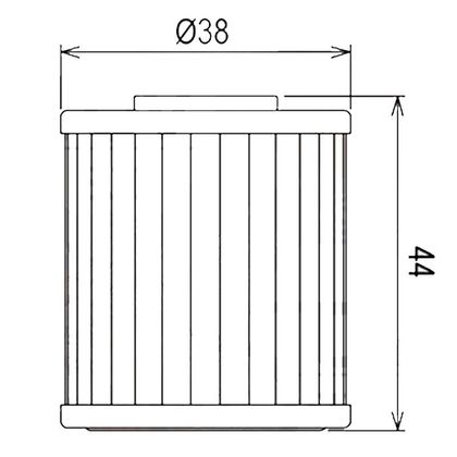 Filtre à huile HifloFiltro HF207 TYPE ORIGINE