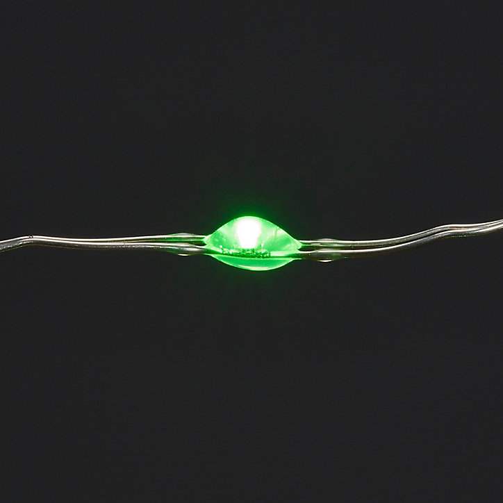 Guirlande lumineuse LED intérieure multicolore câble argenté 1,8 m