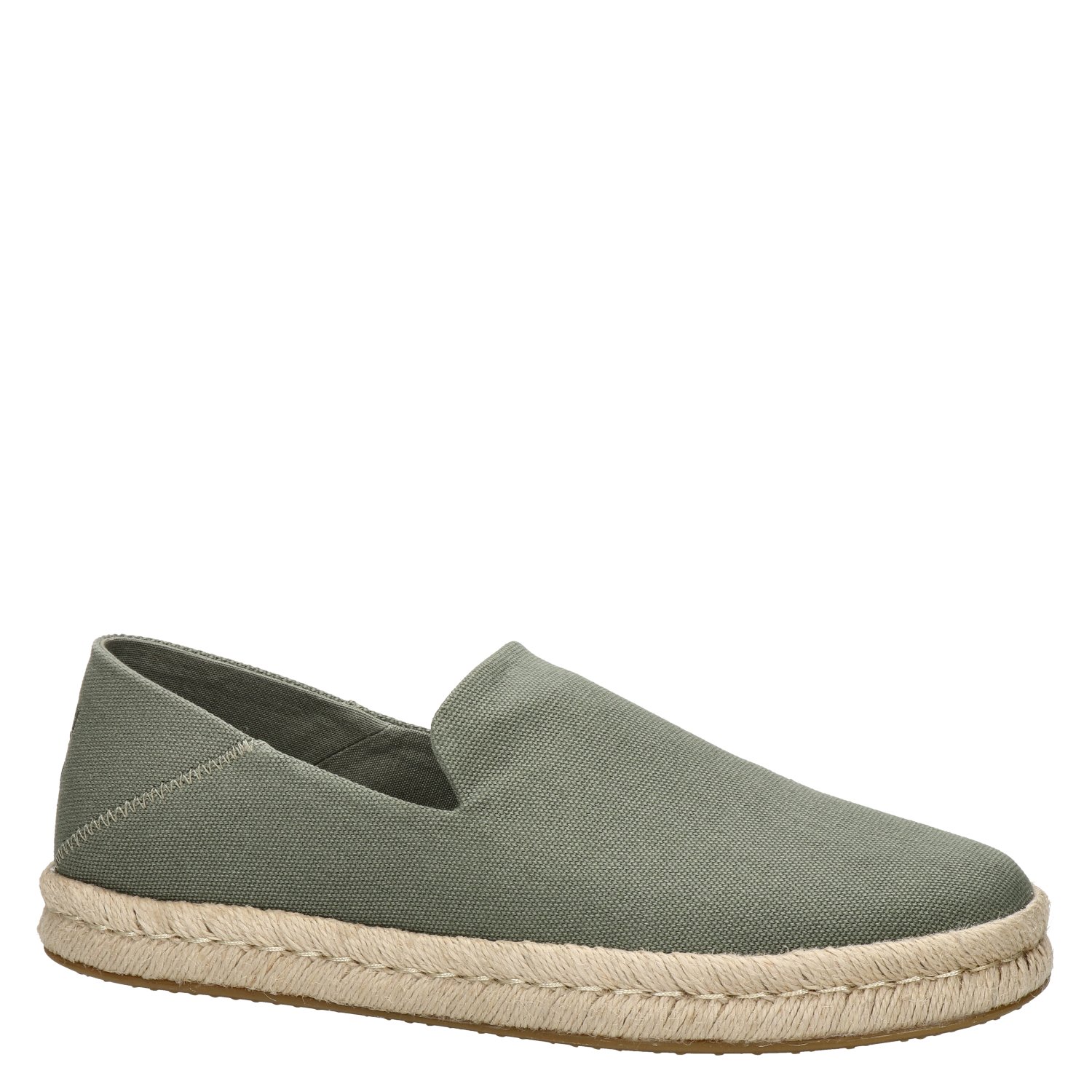 Santiago heren espadrille Toms Groen